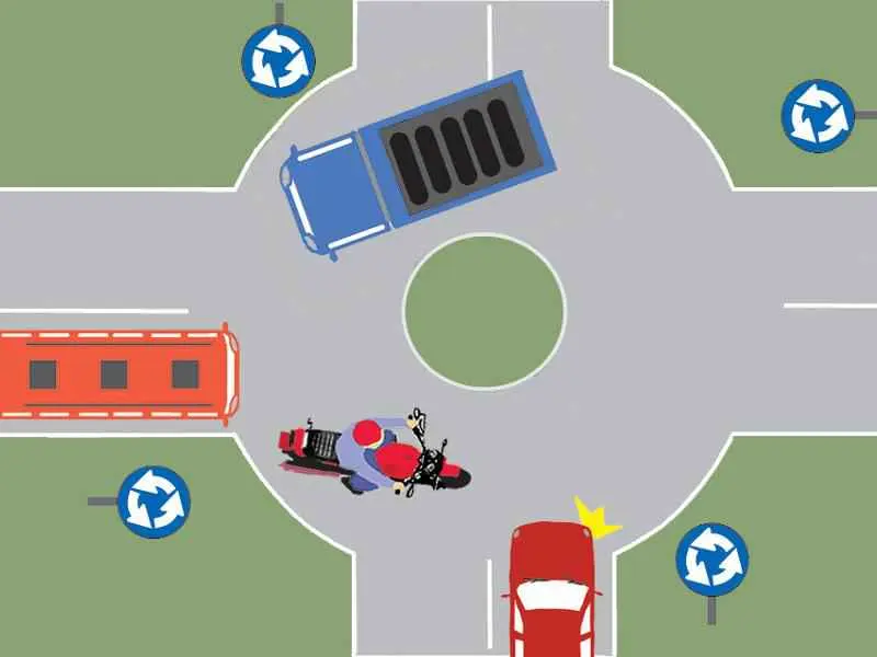 Imagine întrebare examen auto: Care dintre autovehicule au prioritate de trecere?