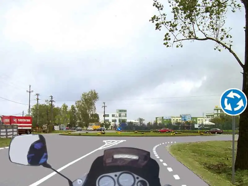 Imagine întrebare examen auto: Cum trebuie să procedați la întâlnirea indicatorului?