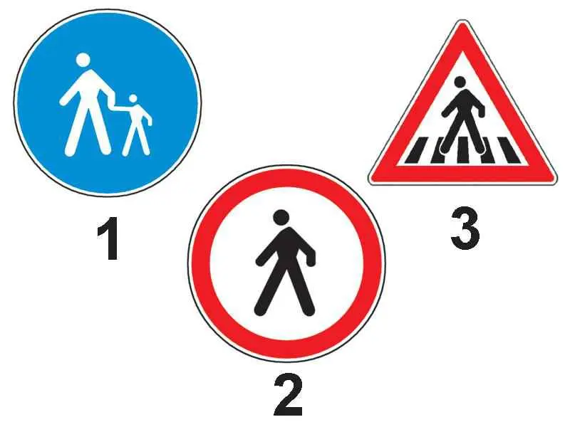 Imagine întrebare examen auto: Care dintre indicatoare se adresează motocicliștilor?