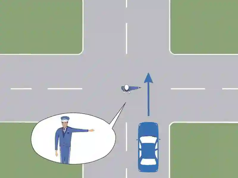 Imagine întrebare examen auto: Cum trebuie să procedați în această situație?