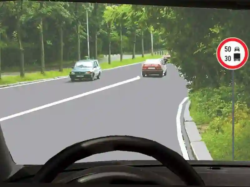 Imagine întrebare examen auto: Ce obligații aveți în situația prezentată?