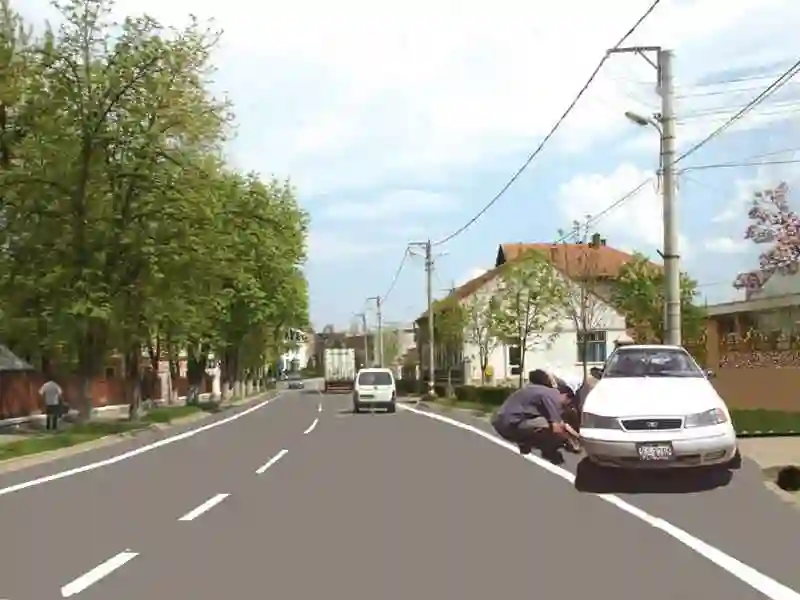 Imagine întrebare examen auto: Principala cauză a exploziei pneului în timpul mersului este: