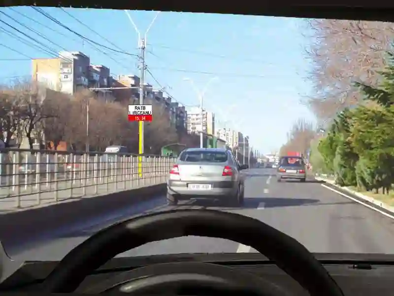 Imagine întrebare examen auto: Este permisă oprirea în situația dată?