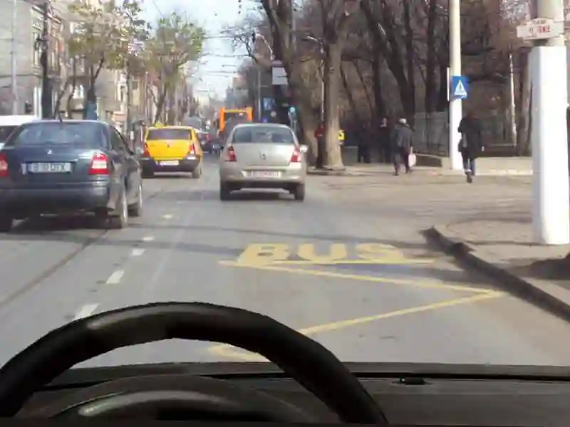Imagine întrebare examen auto: Ați executat corect oprirea în această situație?
