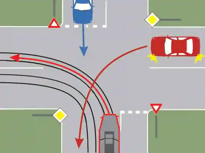 Imagine întrebare examen auto: Cum este corect să procedați, dacă vă aflați la volanul autoturismului roșu?