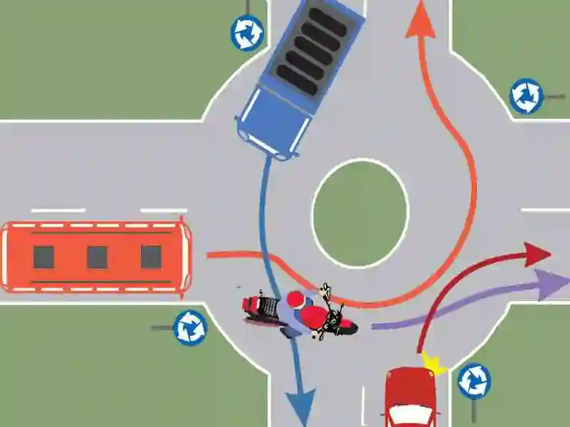 Imagine întrebare examen auto: Care dintre autovehiculele din imagine au prioritate de trecere?