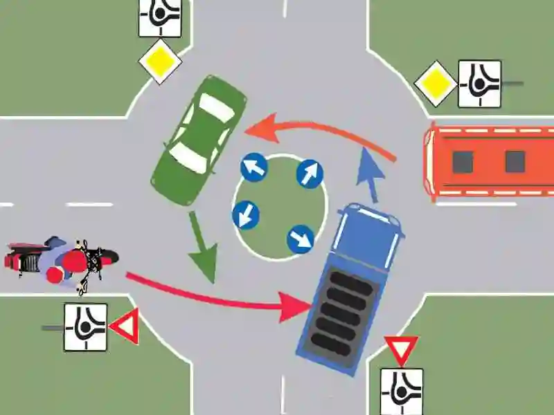 Imagine întrebare examen auto: Care dintre vehicule au prioritate de trecere?