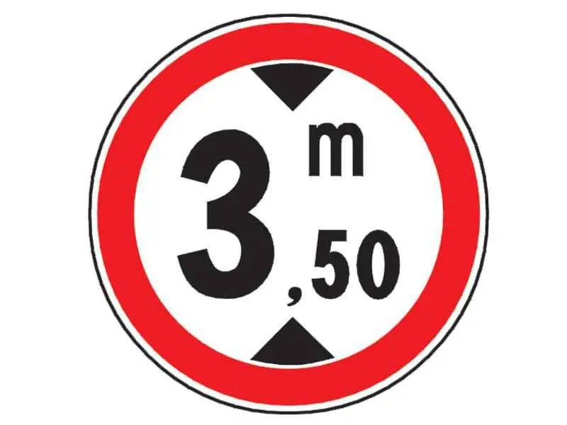 Imagine întrebare examen auto: Indicatorul alăturat limitează: