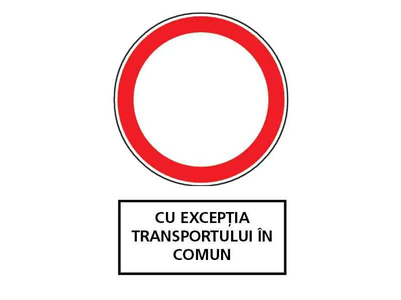 Imagine întrebare examen auto: Ce semnificație are indicatorul din imagine însoțit de panoul adițional?