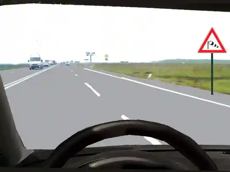 Imagine întrebare examen auto: Indicatorul semnifică: