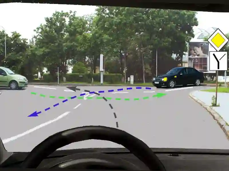 Imagine întrebare examen auto: Cum procedați în situația dată?