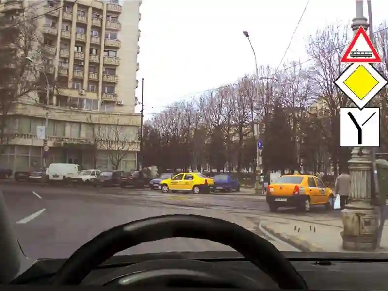 Imagine întrebare examen auto: Dacă virați la stânga: