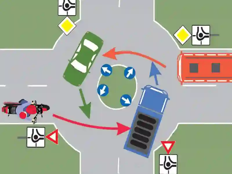 Imagine întrebare examen auto: Care dintre vehicule au prioritate de trecere?