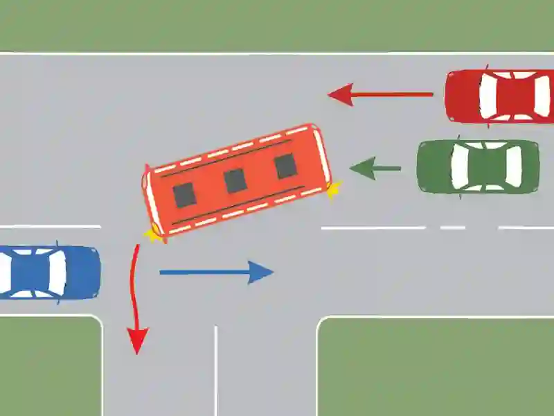 Imagine întrebare examen auto: Cum trebuie să procedeze conducătorul autoturismului verde în situația dată?