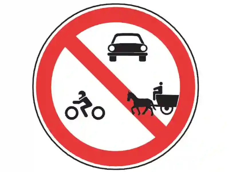 Imagine întrebare examen auto: Indicatorul interzice accesul: